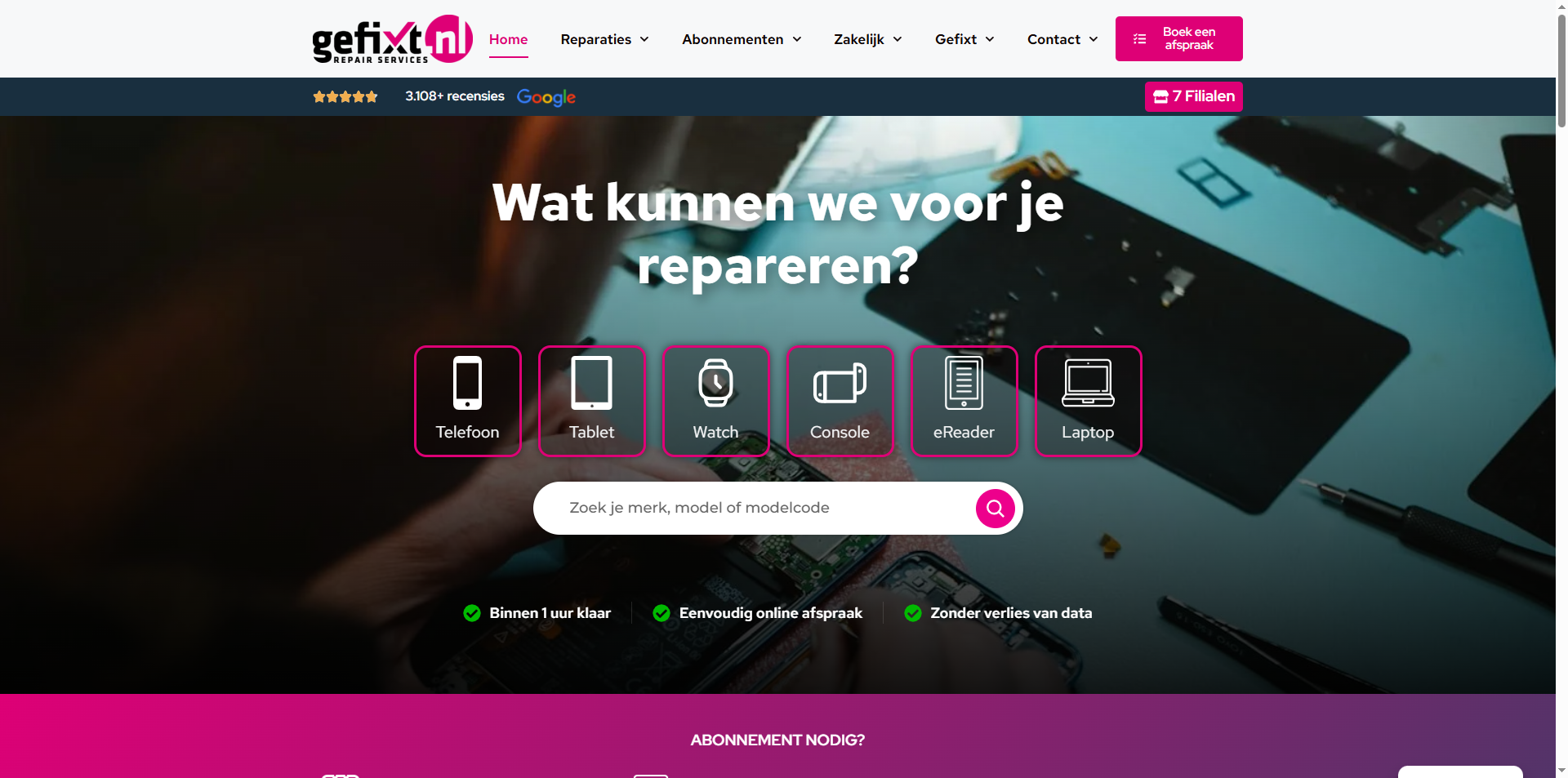 Projectbeeld van Gefixt.nl